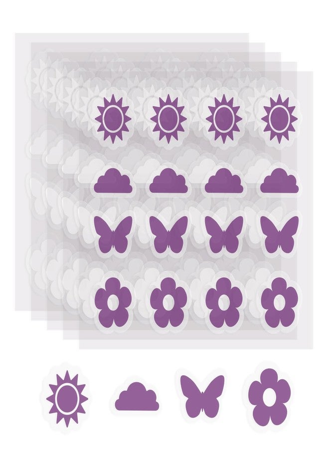 sodknow 80 Pack UV Detection Stickers for Sunscreen Summer Pattern - Sunscreen Dots UV Stickers for Kids Adults - Waterproof Sun Protection UV Sunblock Patch SPF Sensing Spots Patches for Reapplying Reminder - Image 1